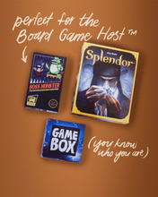 Load image into Gallery viewer, user board game bundle with boss monster, splendor, and a game box
