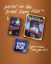 Load image into Gallery viewer, user board game bundle with boss monster, splendor, and a game box