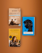 Load image into Gallery viewer, used book bundle with The Pact, Incendiary, and Still Alice